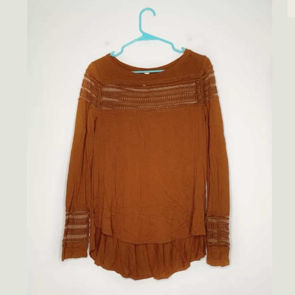 Free People Embroidered Long Sleeve Size Medium